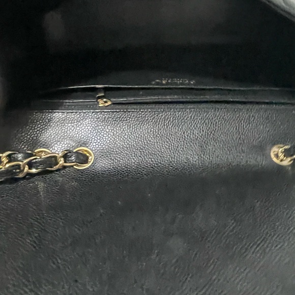 BLACK QUILTED CAVIAR NEW CLASSIC DOUBLE FLAP JUMBO - Picture 4 of 14